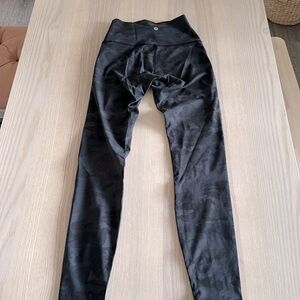 Black Camouflage Lululemon Tights